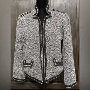 Peck & Peck black Wool sequins suit jacket - Size Medium